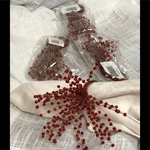 Saro Lifestyle Beaded Spray napkink Ring